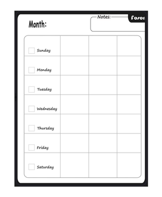 Planejador mensal de papel personalizado da família do calendário magnético branco do refrigerador