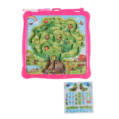 Cor magnética Maze Puzzle Drawing Board Toy da árvore de Apple