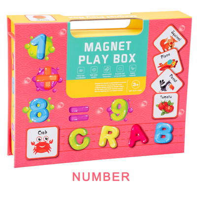 Livro magnético do enigma de serra de vaivém do reconhecimento pré-escolar do número para crianças das crianças de 3 anos