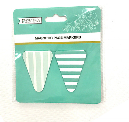 Marcador da página de Mini Marks Triangle Magnetic Bookmark para a leitura do livro