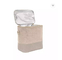 Cruz de linho da cor do cimento do OEM - impressão da transferência térmica do saco do almoço do corpo