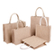Embalagem impressa reusável da compra de Tote Burlap Bag For Grocery dos sacos da juta
