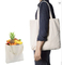 2022 totalizadores personalizados com sacos 230gsm de Logo Black Cotton Canvas Grocery