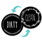 Máquina de lavar louça suja personalizada Clean Sign Target do círculo do ímã