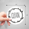 Máquina de lavar louça suja personalizada Clean Sign Target do círculo do ímã