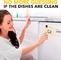 O indicador 2*2 de Clean Dirty Sign da máquina de lavar louça do ímã avança presentes para a mamã
