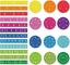 As frações magnéticas do círculo da telha ajustaram 156 partes 12 brinquedos da contagem e da matemática do código de cores